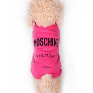 MOSCHINO Jersey Logo Dog T-Shirt